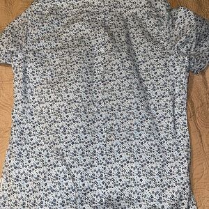 Ben Sherman Blue and White Casual Button Down Shirt